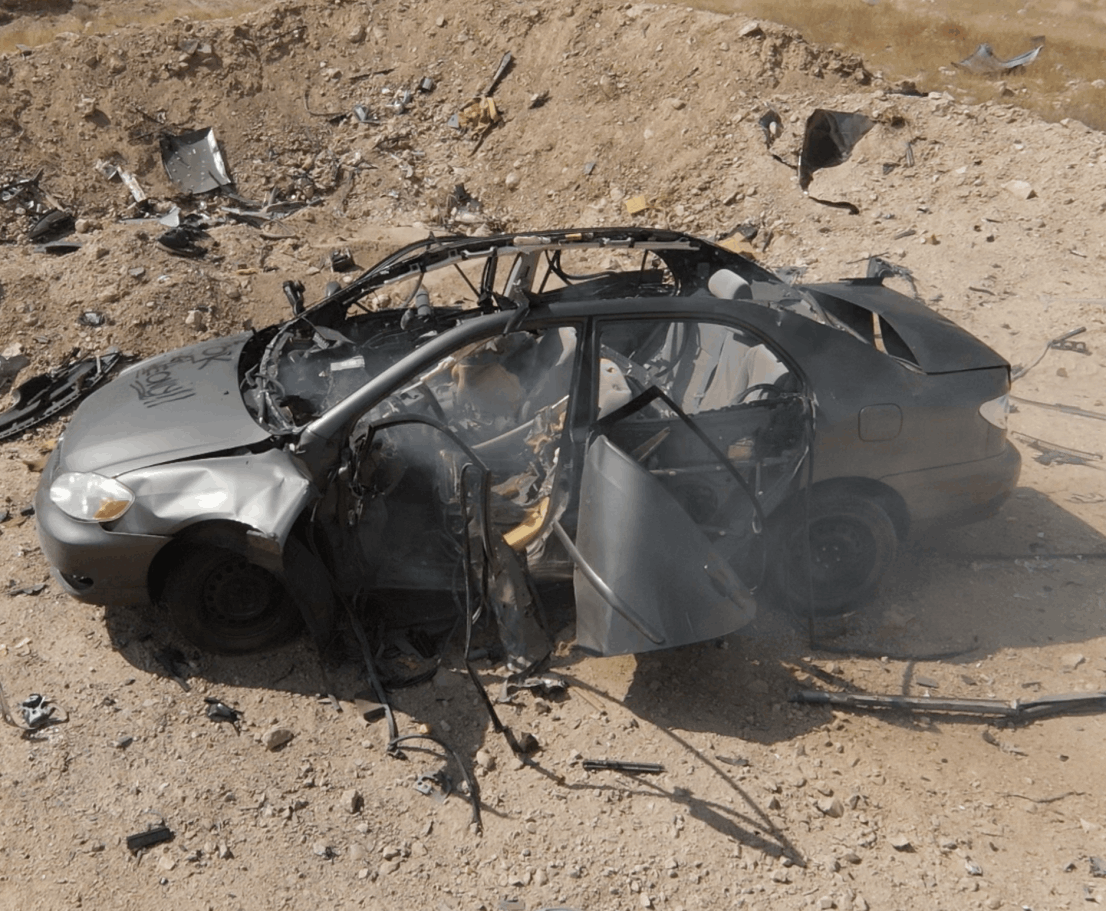 Blow up a car at Adrenaline Mountain Las Vegas